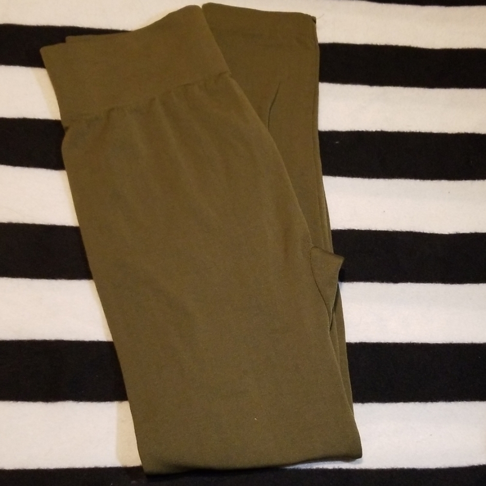 Army green leggings